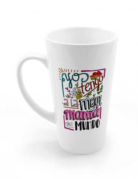 Taza conica ceramica 17oz