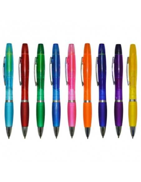 Lapicero Transparente Resaltador