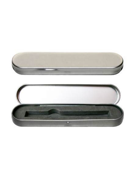 Estuche Metal Plateado