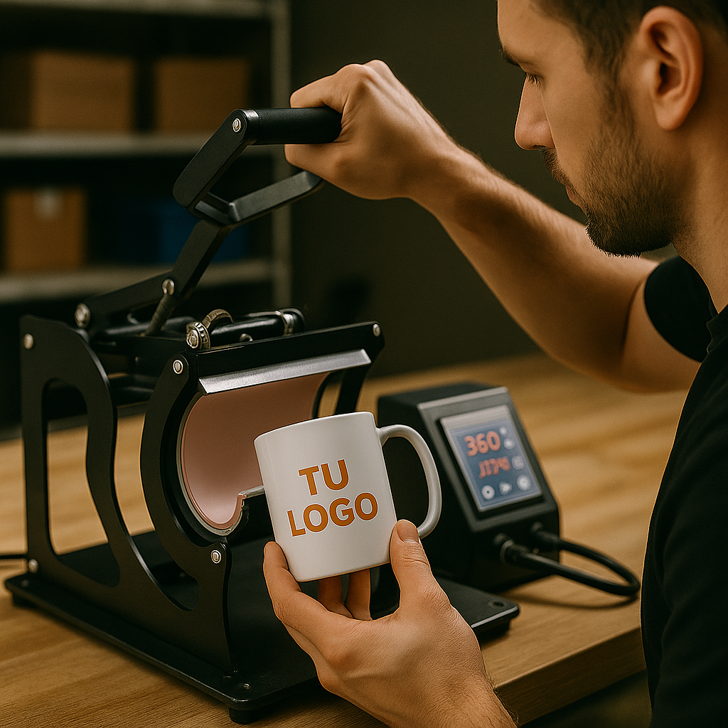 Sublimación en tazas y textiles